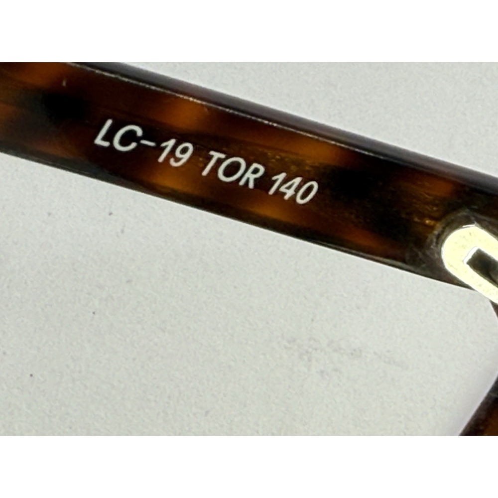 Vintage Liz Claiborne LC-19 TOR 140 Eyeglasses Frames Only Oval Tortoise Read - Picture 6 of 14